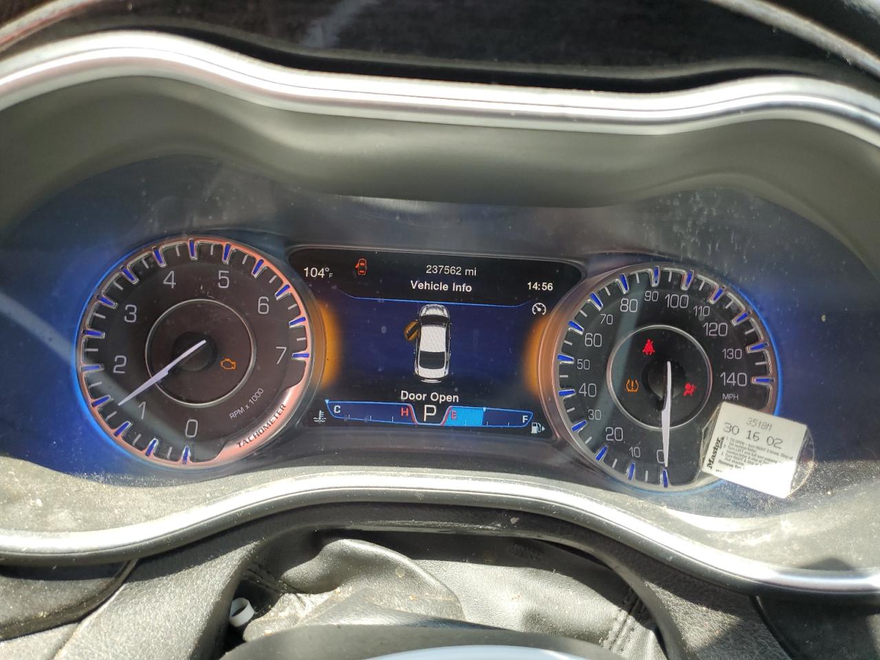 2015 Chrysler 200 C VIN: 1C3CCCCB2FN501118 Lot: 62529205