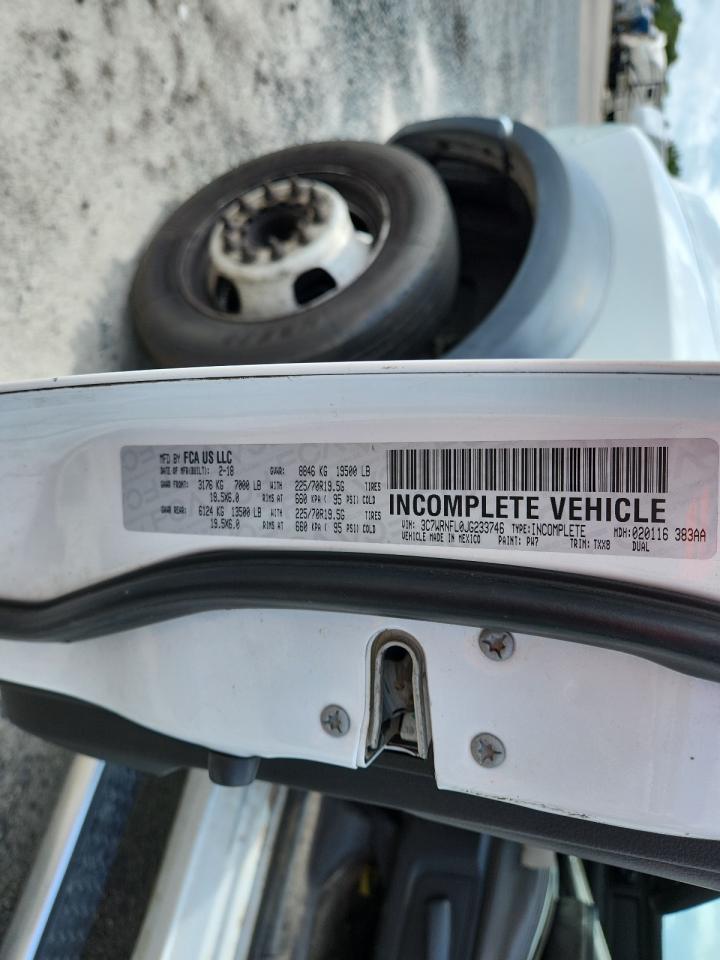 2018 Ram 5500 VIN: 3C7WRNFL0JG233746 Lot: 62538645