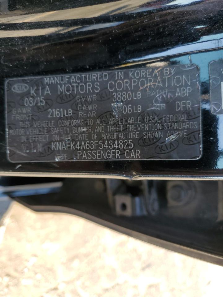 2015 Kia Forte Lx VIN: KNAFK4A63F5434825 Lot: 63042635