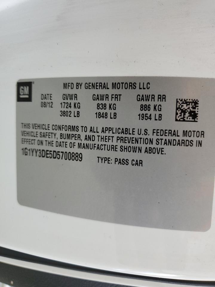 2013 Chevrolet Corvette 427 VIN: 1G1YY3DE5D5700889 Lot: 66315475