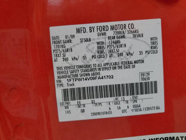 2009 FORD F150 SUPERCREW  