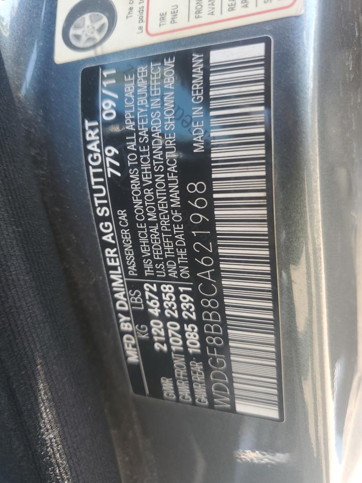 2012 Mercedes-Benz C 300 4Matic VIN: WDDGF8BB8CA621968 Lot: 63800395
