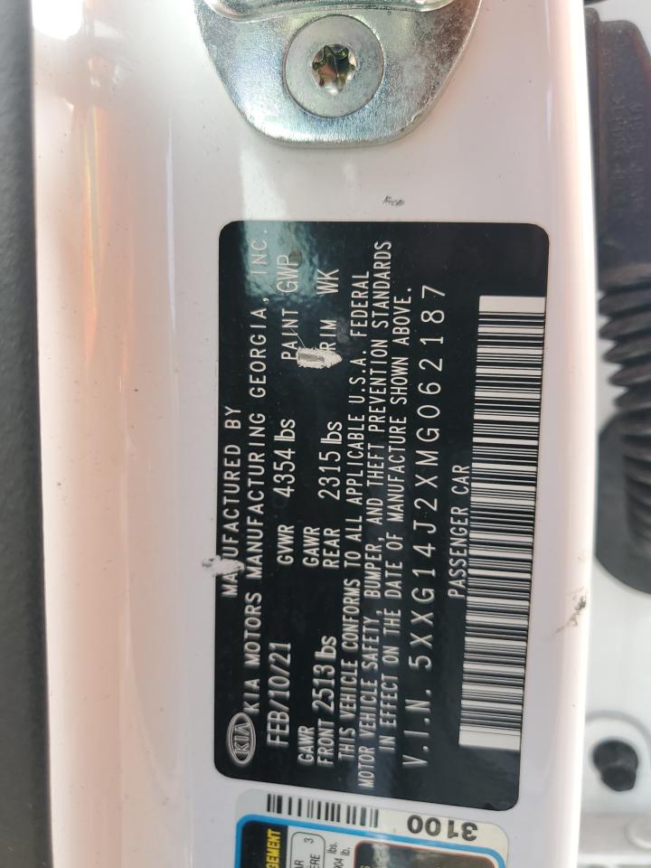 2021 Kia K5 Lxs VIN: 5XXG14J2XMG062187 Lot: 64049555