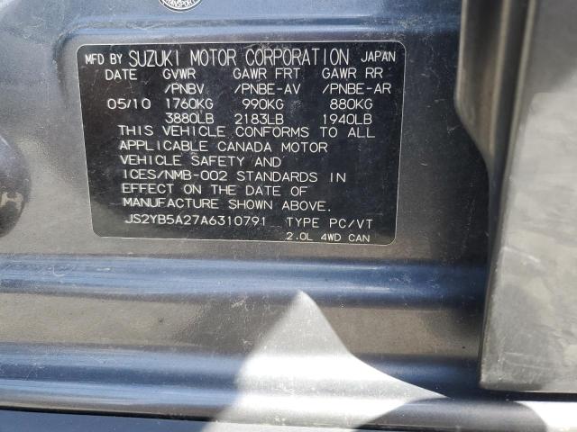 2010 SUZUKI SX4 JX  