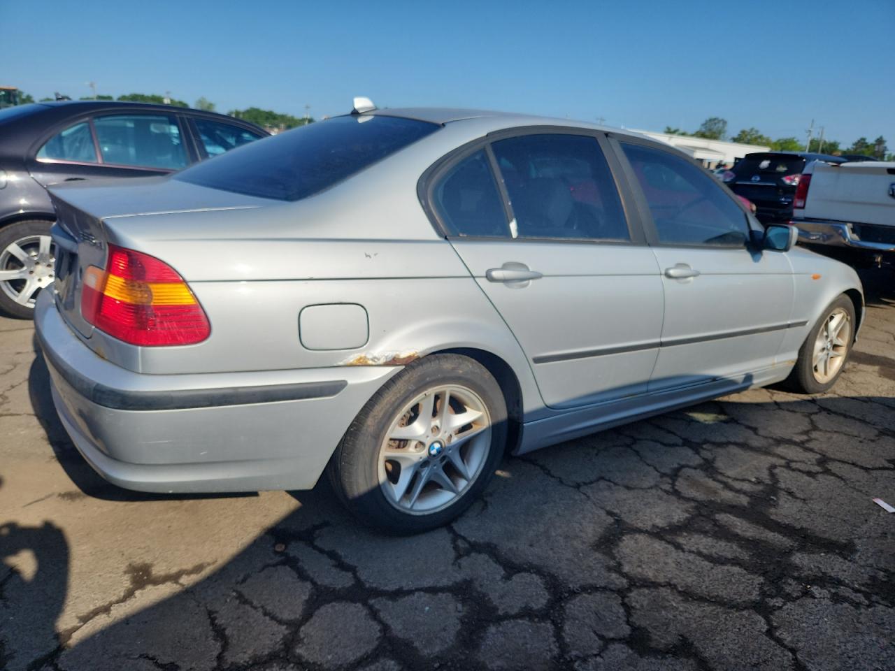2004 BMW 325 Xi silver null gas WBAEU33494PR12128 photo #4