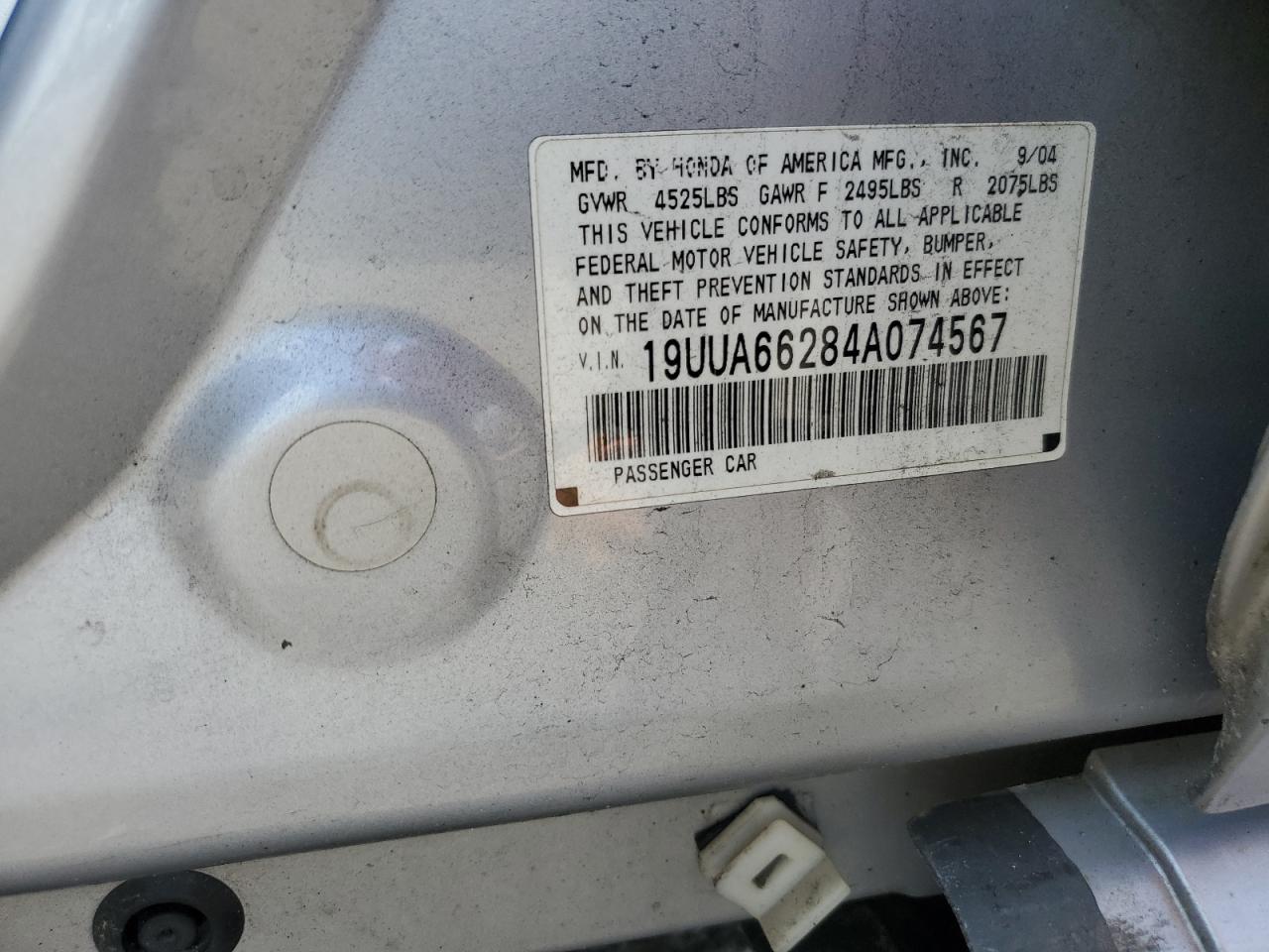 19uua66284a074567 19UUA66284A074567 2004 Acura Tl