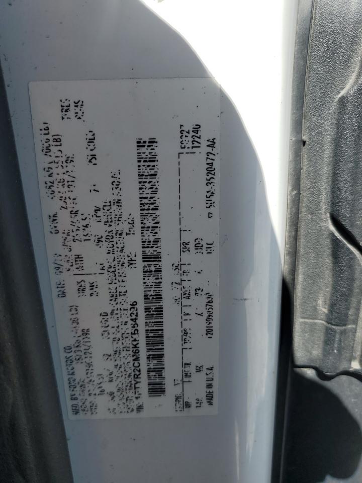 2019 Ford Transit T-250 VIN: 1FTYR2CM6KKB64296 Lot: 66617495