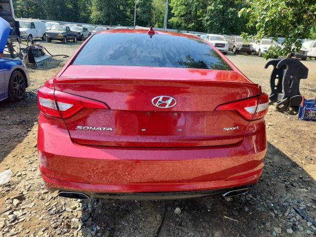  HYUNDAI SONATA 2017 Czerwony