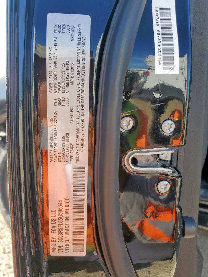 2025 Ram 2500 Laramie VIN: 3C63R5FL8SG506344 Lot: 66615345