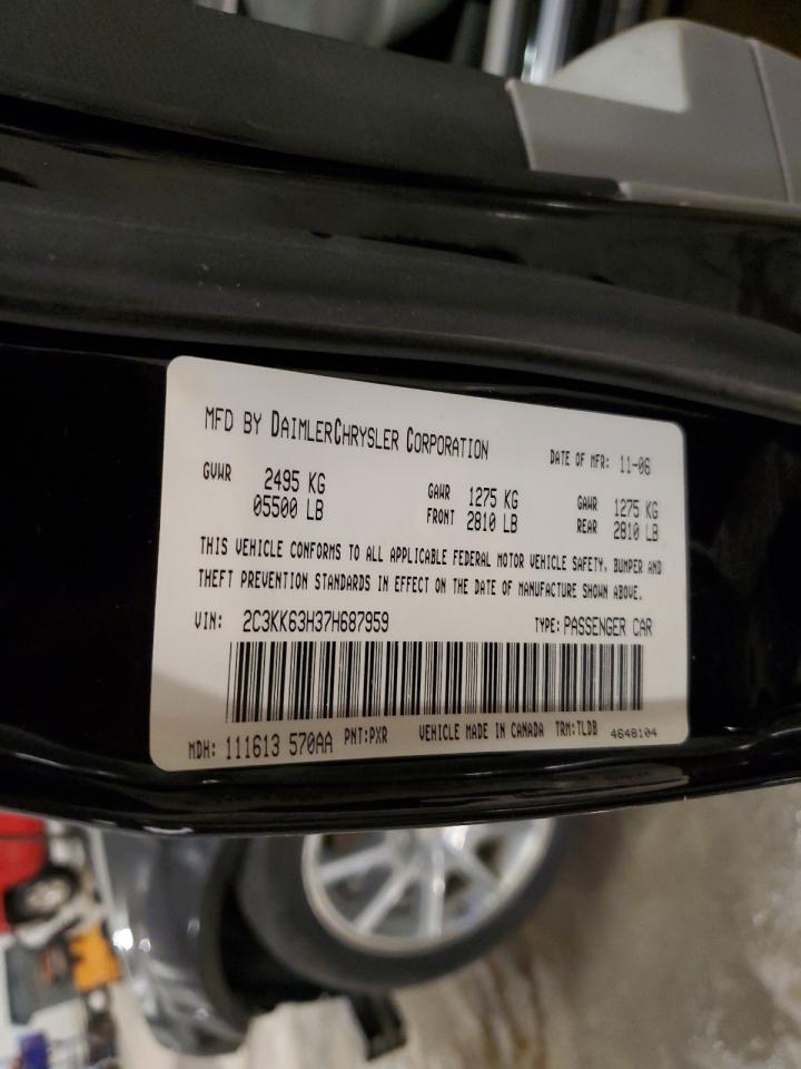 2007 Chrysler 300C VIN: 2C3KK63H37H687959 Lot: 64689035
