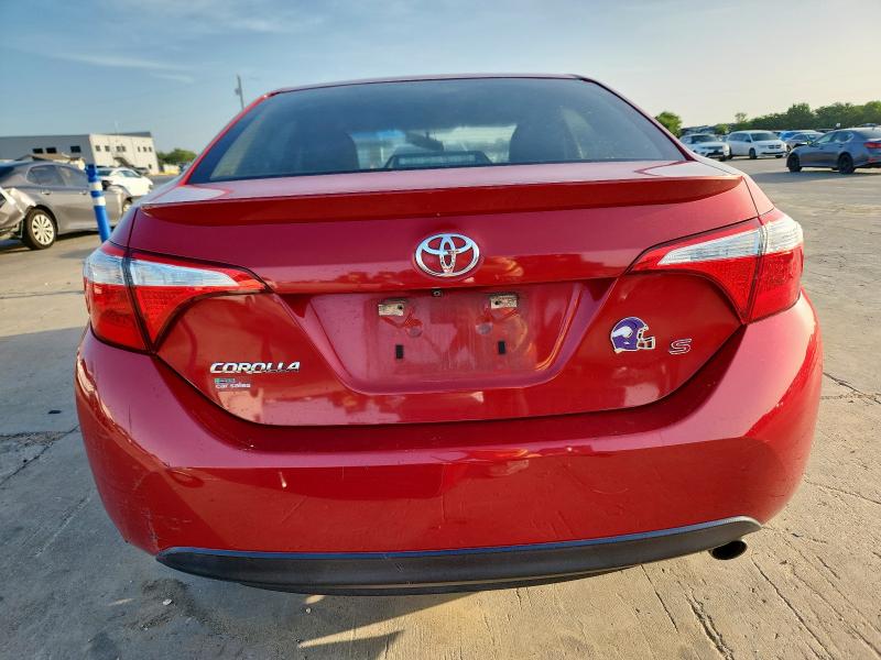  TOYOTA COROLLA 2014 Czerwony