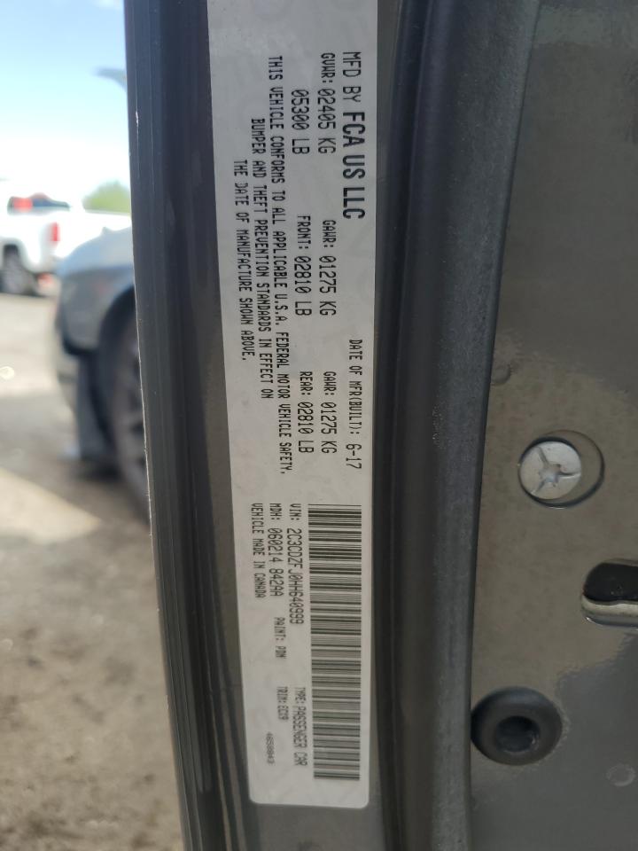 2017 Dodge Challenger R/T 392 VIN: 2C3CDZFJ0HH640999 Lot: 66958285