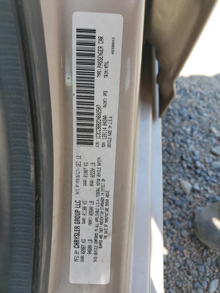 2013 Chrysler 200 Touring VIN: 1C3CCBBB2DN602507 Lot: 64966365