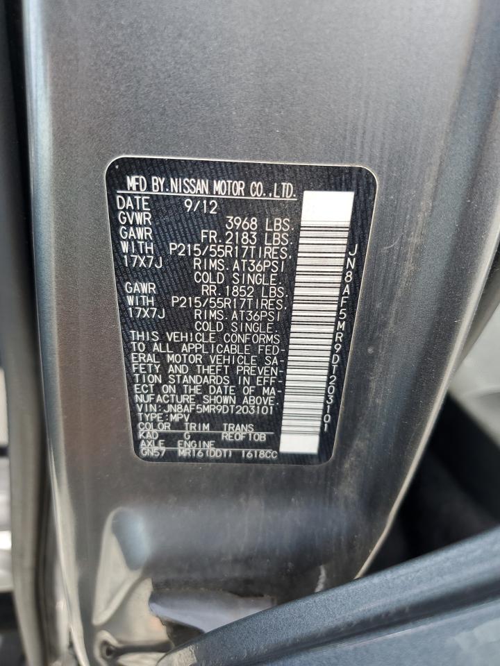 2013 Nissan Juke S VIN: JN8AF5MR9DT203101 Lot: 65613785