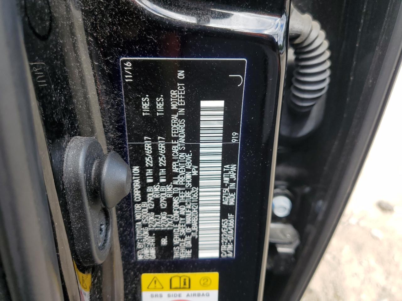 2017 Lexus Nx 200T Base VIN: JTJBARBZ0H2110632 Lot: 63434285