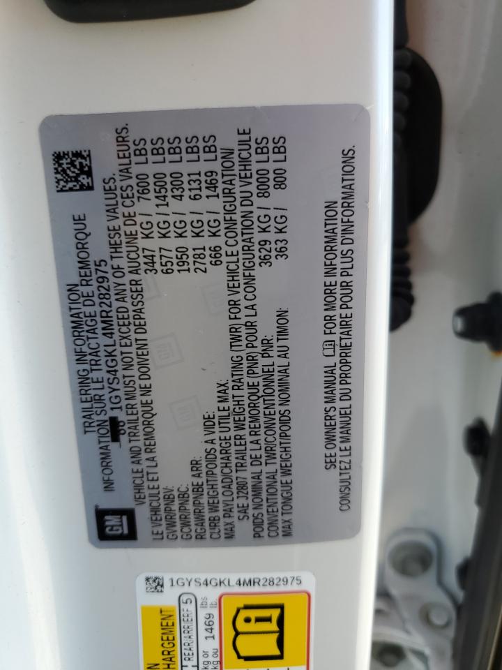 2021 Cadillac Escalade Sport Platinum VIN: 1GYS4GKL4MR282975 Lot: 62711615