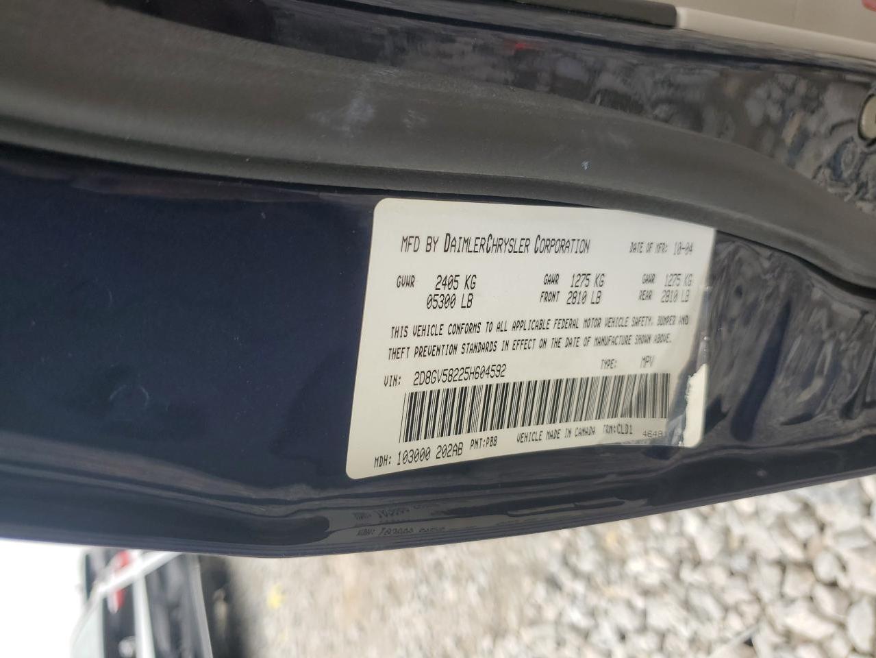 2005 Dodge Magnum R/T VIN: 2D8GV58225H604592 Lot: 62571555