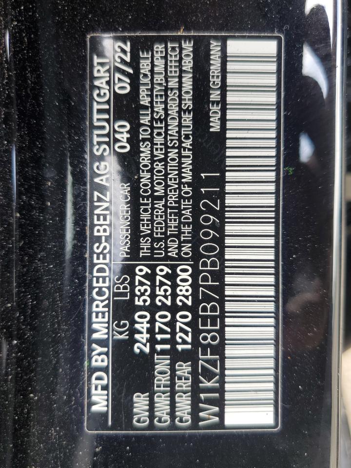 2023 Mercedes-Benz E 350 4Matic VIN: W1KZF8EB7PB099211 Lot: 64562695