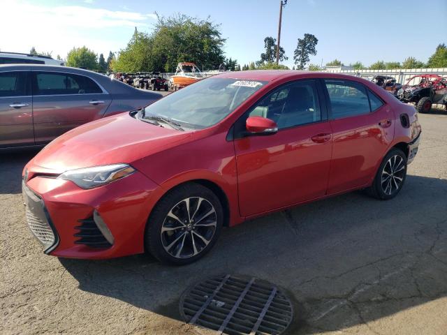  TOYOTA COROLLA 2017 Красный
