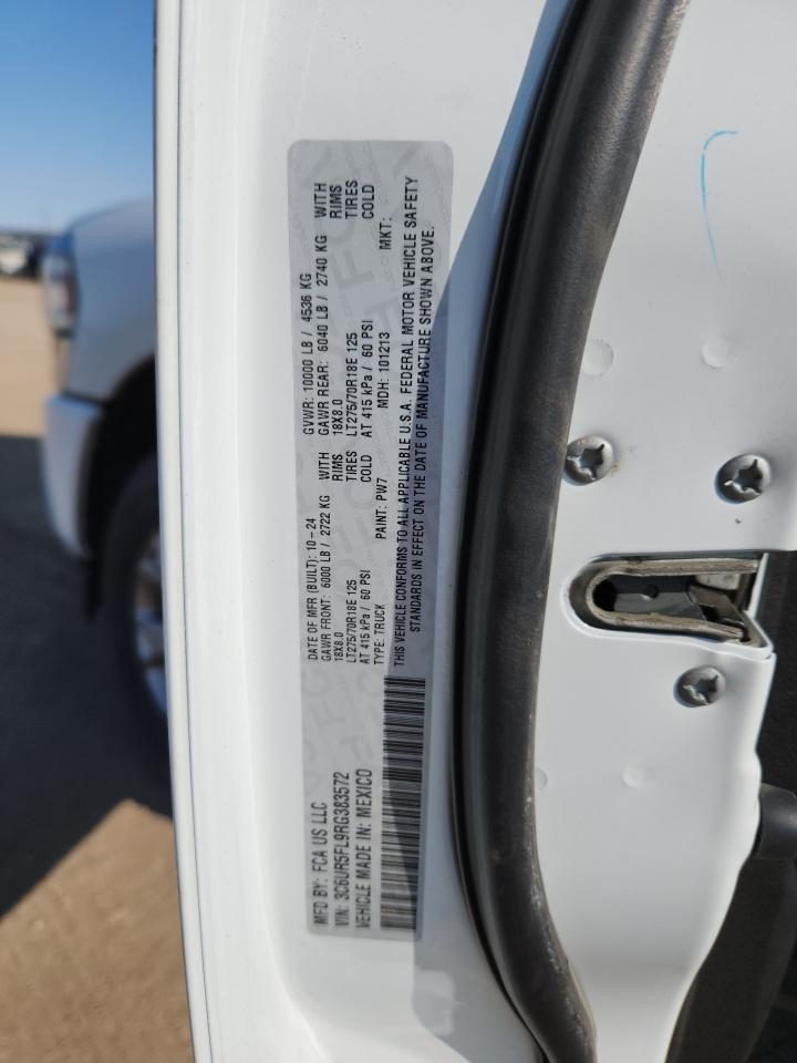 2024 Ram 2500 Laramie VIN: 3C6UR5FL9RG383572 Lot: 64801165