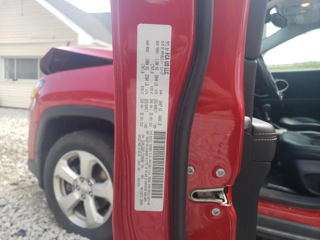2018 Jeep Compass Latitude VIN: 3C4NJDBB7JT200600 Lot: 64001915