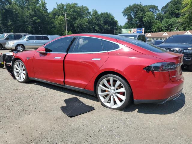 Hatchbacks TESLA MODEL S 2014 Red
