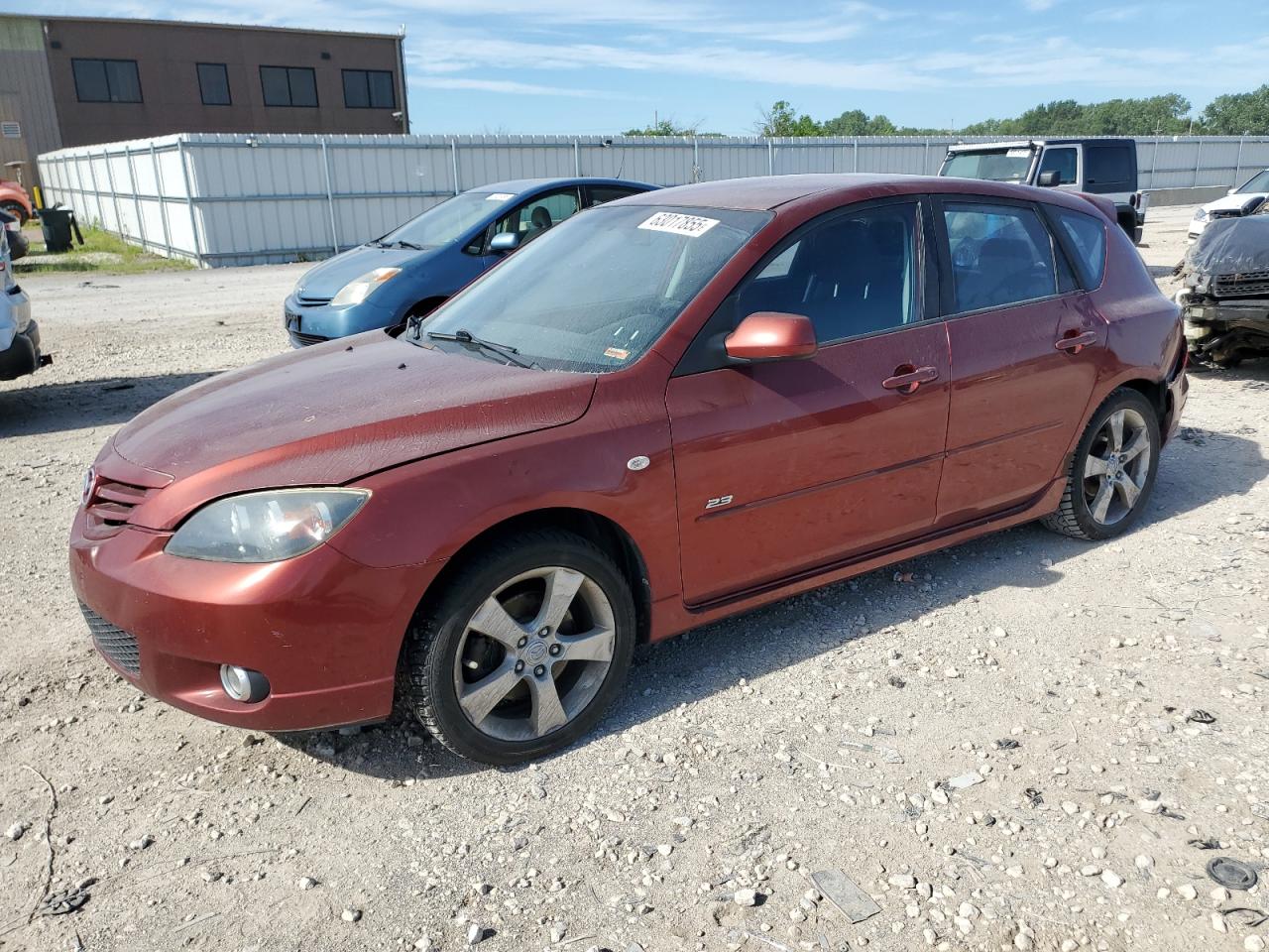 2006 Mazda 3 Hatchback red hatchback gas JM1BK143261479764 photo #1