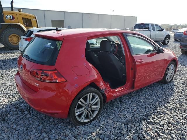 VOLKSWAGEN GOLF 2015 Czerwony