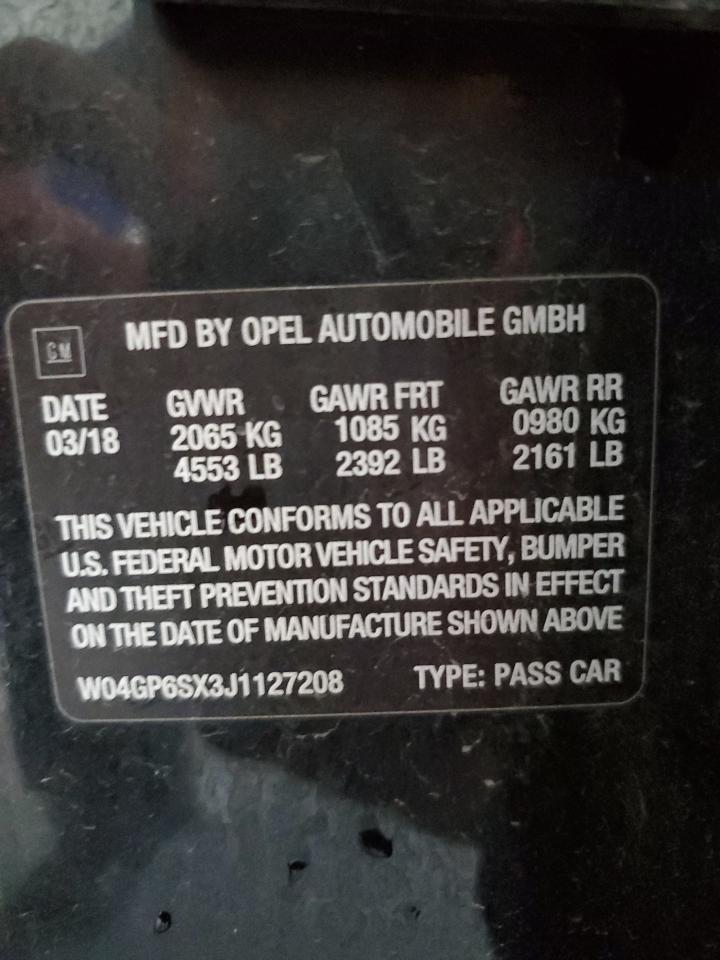2018 Buick Regal Essence VIN: W04GP6SX3J1127208 Lot: 64626695