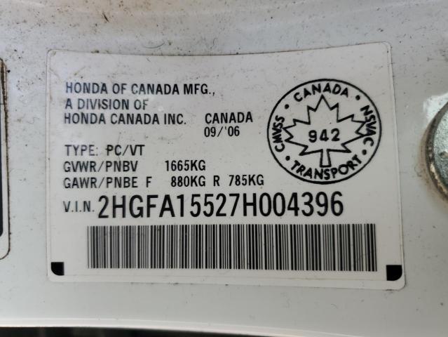 2007 HONDA CIVIC LX  