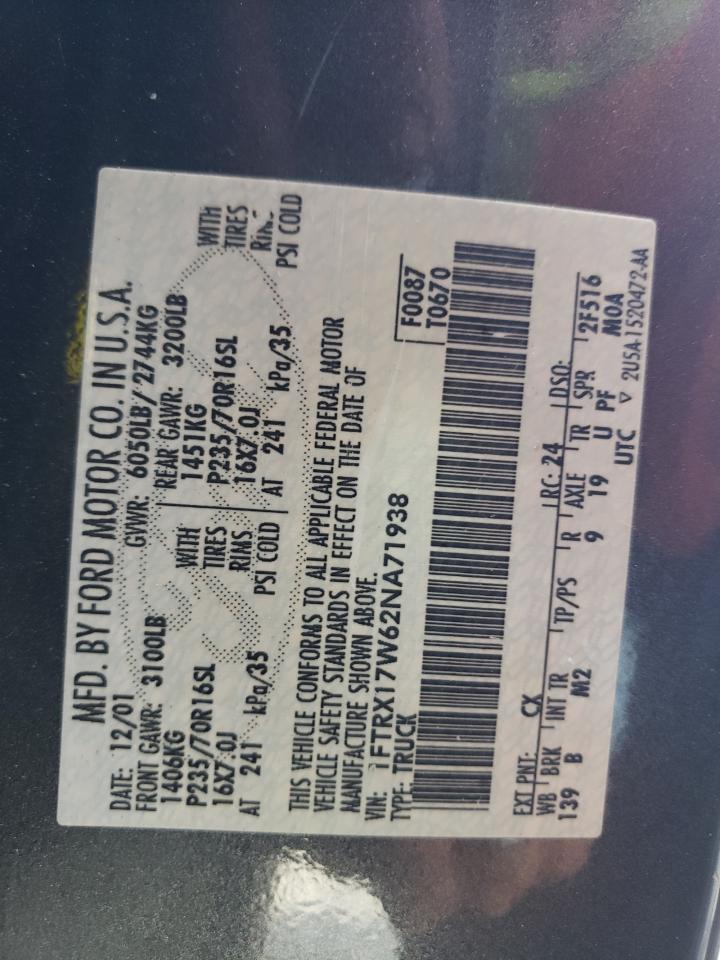 1FTRX17W62NA71938 2002 Ford F150