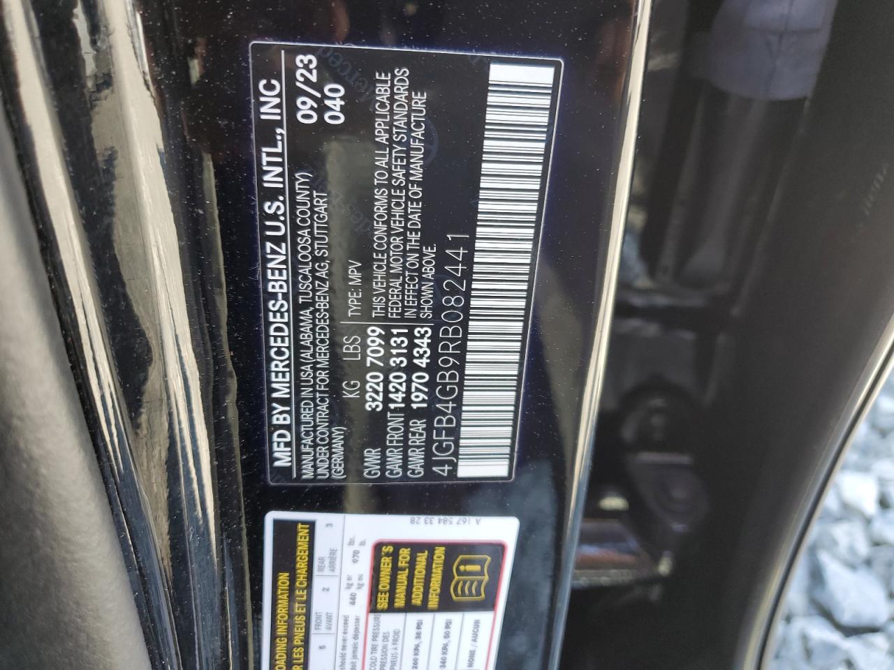 2024 Mercedes-Benz Gle 450E 4Matic VIN: 4JGFB4GB9RB082441 Lot: 64807225