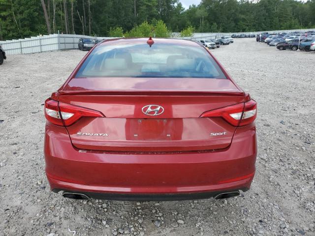 Sedans HYUNDAI SONATA 2017 Czerwony