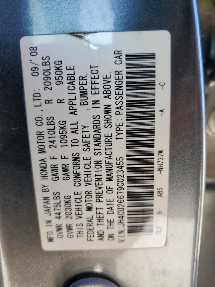 jh4cu26679c023455 JH4CU26679C023455 2009 Acura Tsx