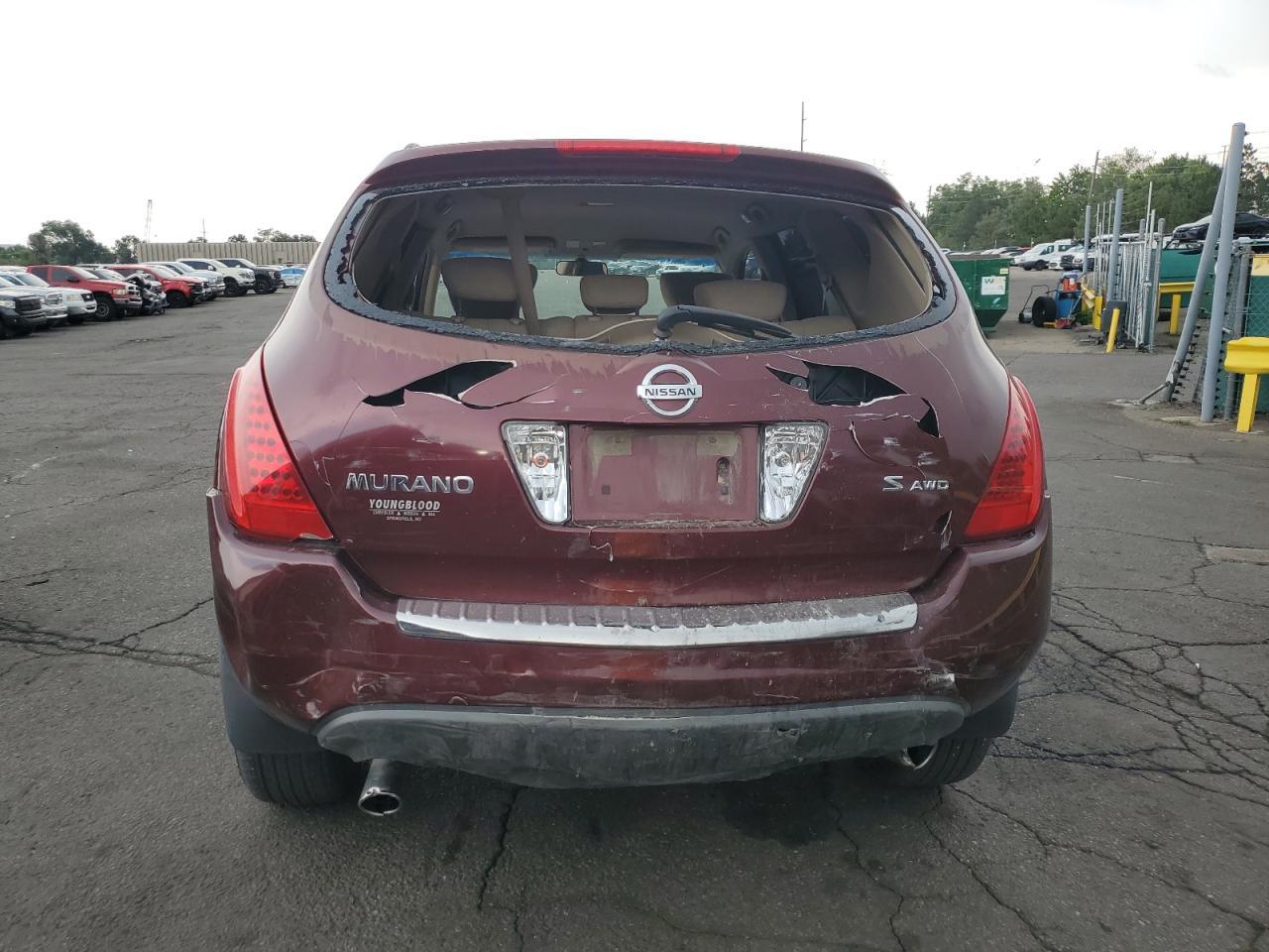 2006 Nissan Murano Sl VIN: JN8AZ08W56W536391 Lot: 65208985