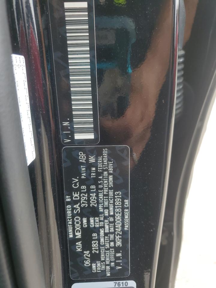 2024 Kia Forte Lx VIN: 3KPF24AD0RE818913 Lot: 65048155