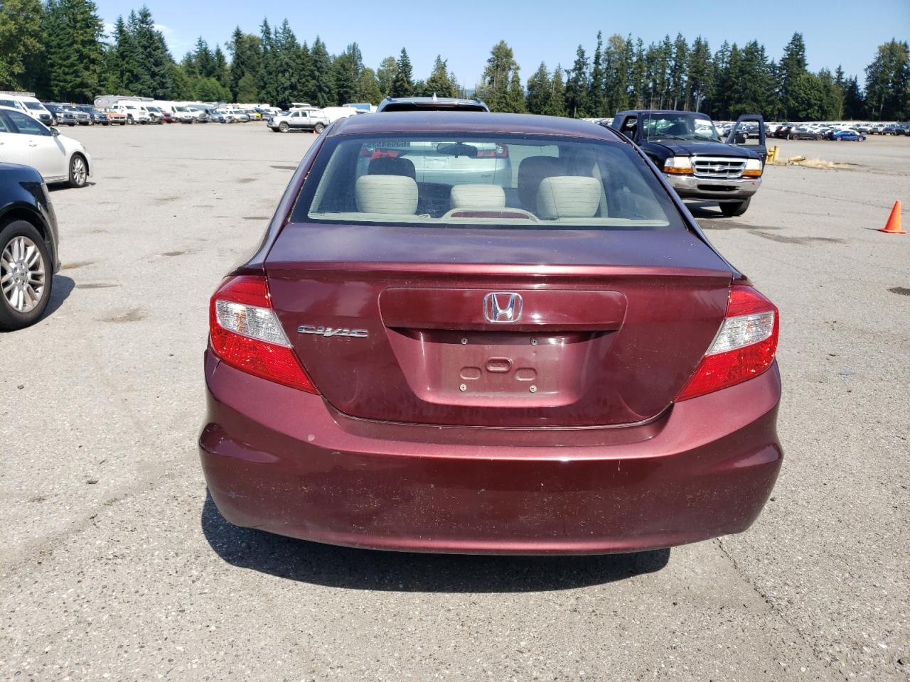2012 Honda Civic Lx VIN: 2HGFB2E50CH538364 Lot: 63944525