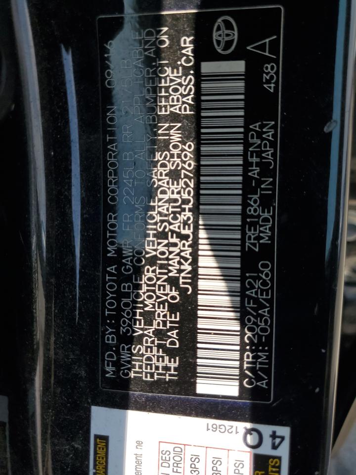 2017 Toyota Corolla Im VIN: JTNKARJE3HJ527696 Lot: 66632415
