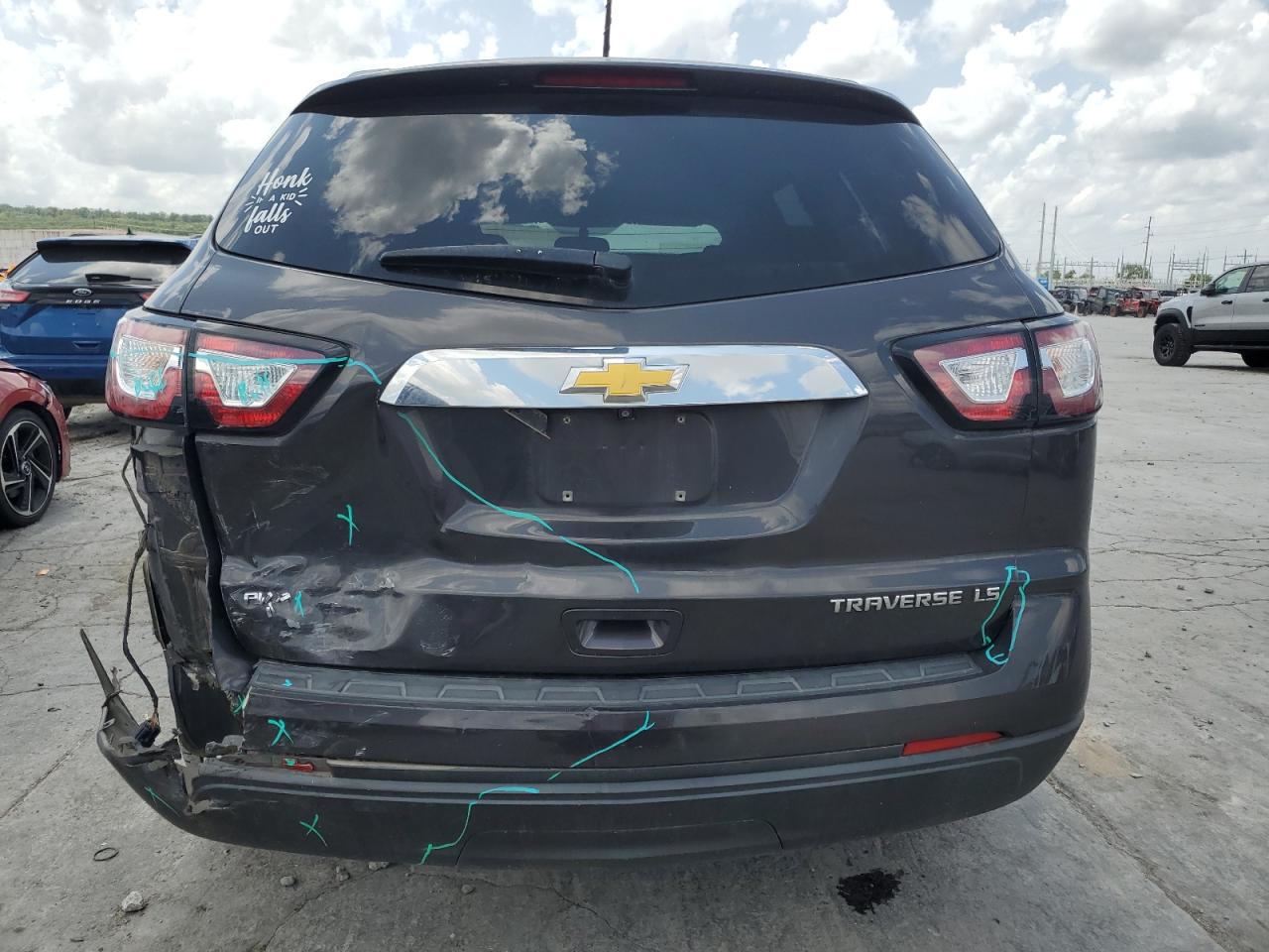 2015 Chevrolet Traverse Ls VIN: 1GNKVFED8FJ348406 Lot: 64969535