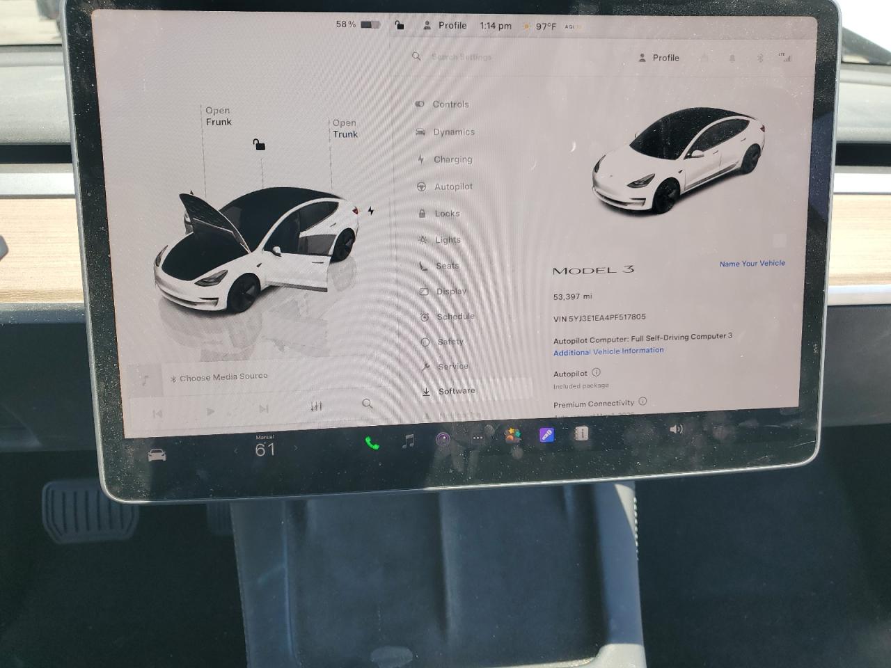 5yj3e1ea4pf517805 5YJ3E1EA4PF517805 2023 Tesla Model 3
