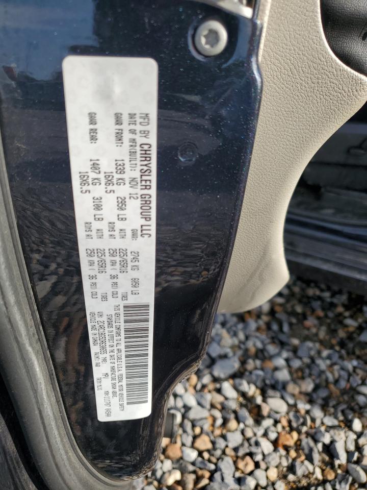 2013 Chrysler Town & Country Touring VIN: 2C4RC1BG5DR630655 Lot: 62332555