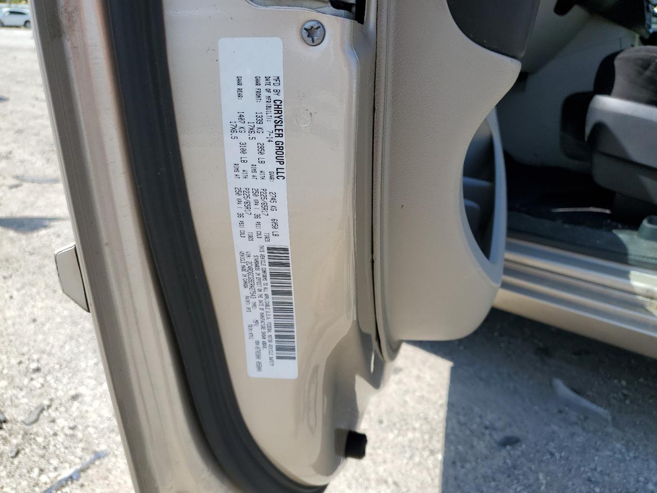2014 Dodge Grand Caravan Sxt VIN: 2C4RDGCG9ER427543 Lot: 65456265
