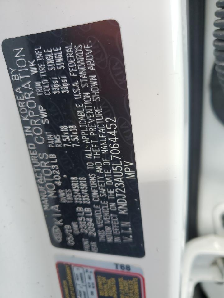 2020 Kia Soul Lx VIN: KNDJ23AU5L7064452 Lot: 64139405