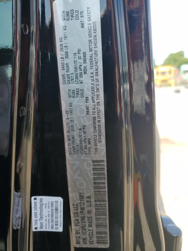 2024 Jeep Wrangler 4Xe VIN: 1C4RJXN61RW121981 Lot: 66507515