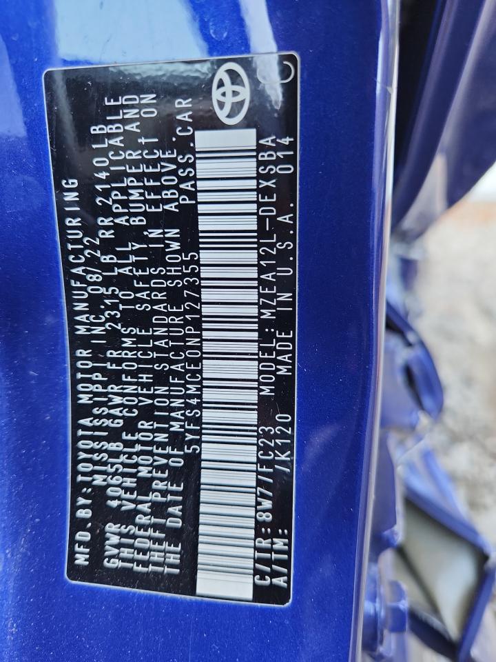 5yfs4mce0np127355 5YFS4MCE0NP127355 2021 Toyota Corolla Se