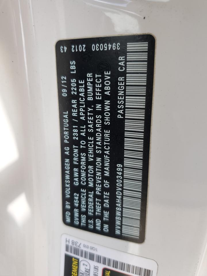 wvwbw8ah4dv003499 WVWBW8AH4DV003499 2013 Volkswagen Eos Komfort