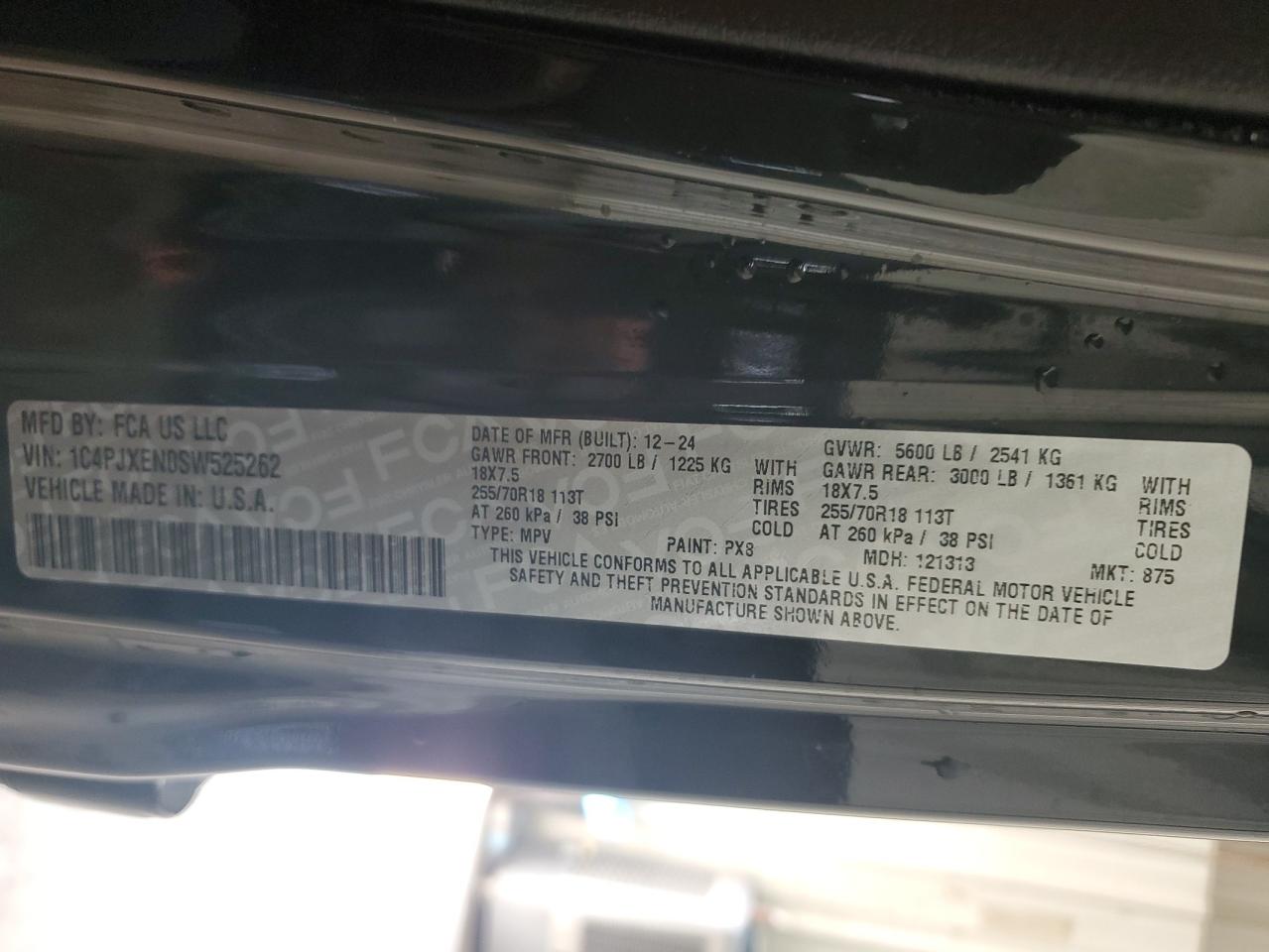 2025 Jeep Wrangler Sahara VIN: 1C4PJXEN0SW525262 Lot: 64519595