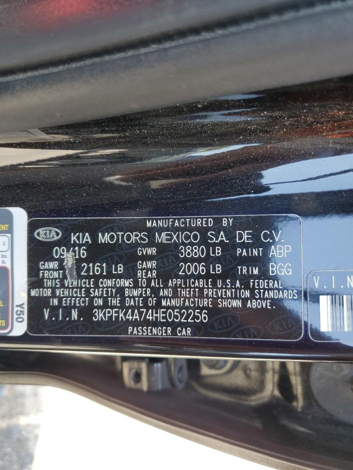 2017 Kia Forte Lx VIN: 3KPFK4A74HE052256 Lot: 66088445