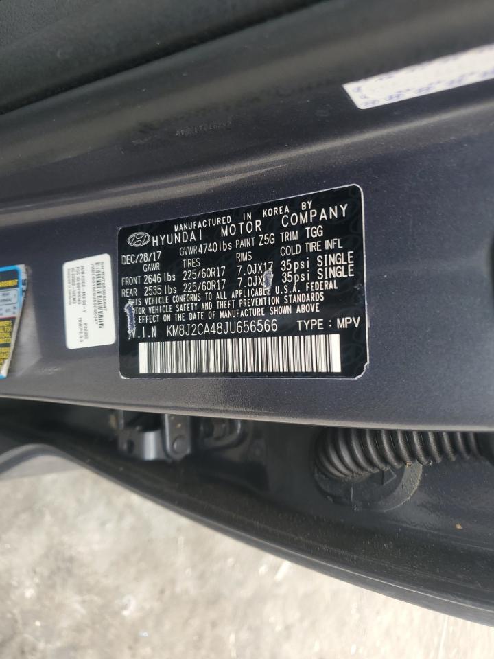 2018 Hyundai Tucson Se VIN: KM8J2CA48JU656566 Lot: 64466315