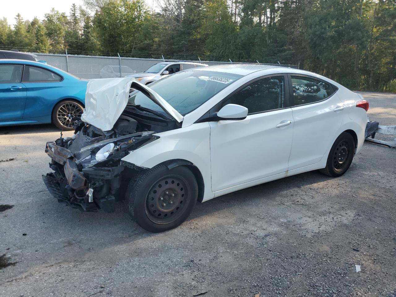 2013 Hyundai Elantra Gls white sedan gas 5NPDH4AE8DH250817 photo #1